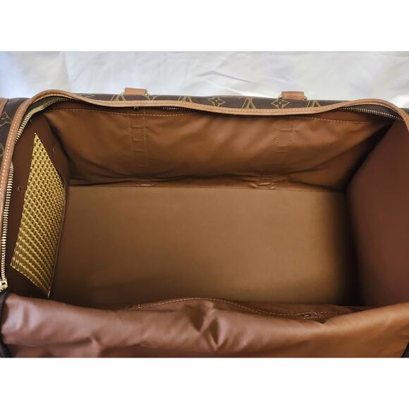 US Based Authentic Louis Vuitton Pet Dog Carrier Bag Monogram Sac Chien - Picture 11 of 17